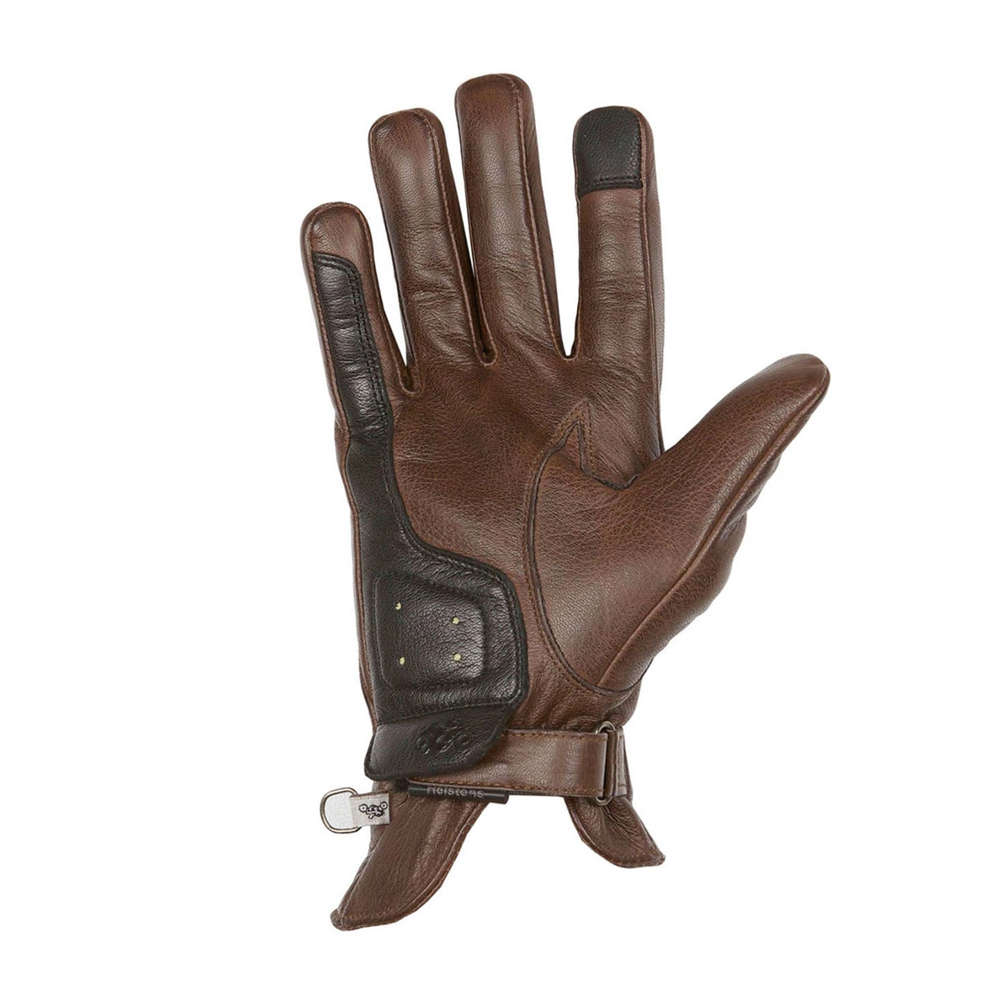 Helstons Condor Leather Gloves - Camel / Black