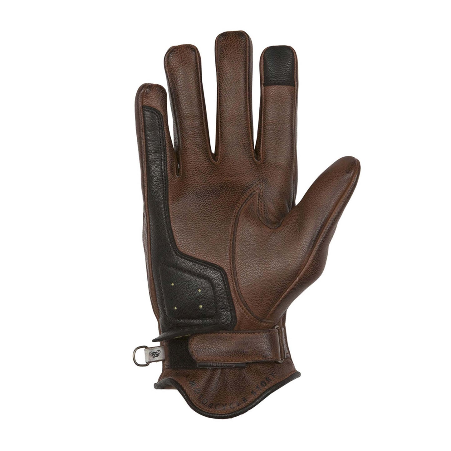 Helstons Sun Leather Gloves - Camel / Black