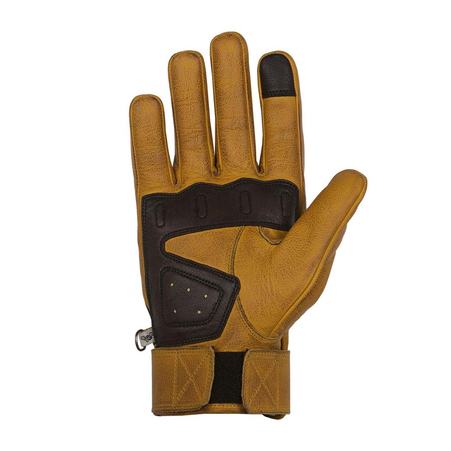 Helstons Wolf Leather Gloves - Gold / Brown