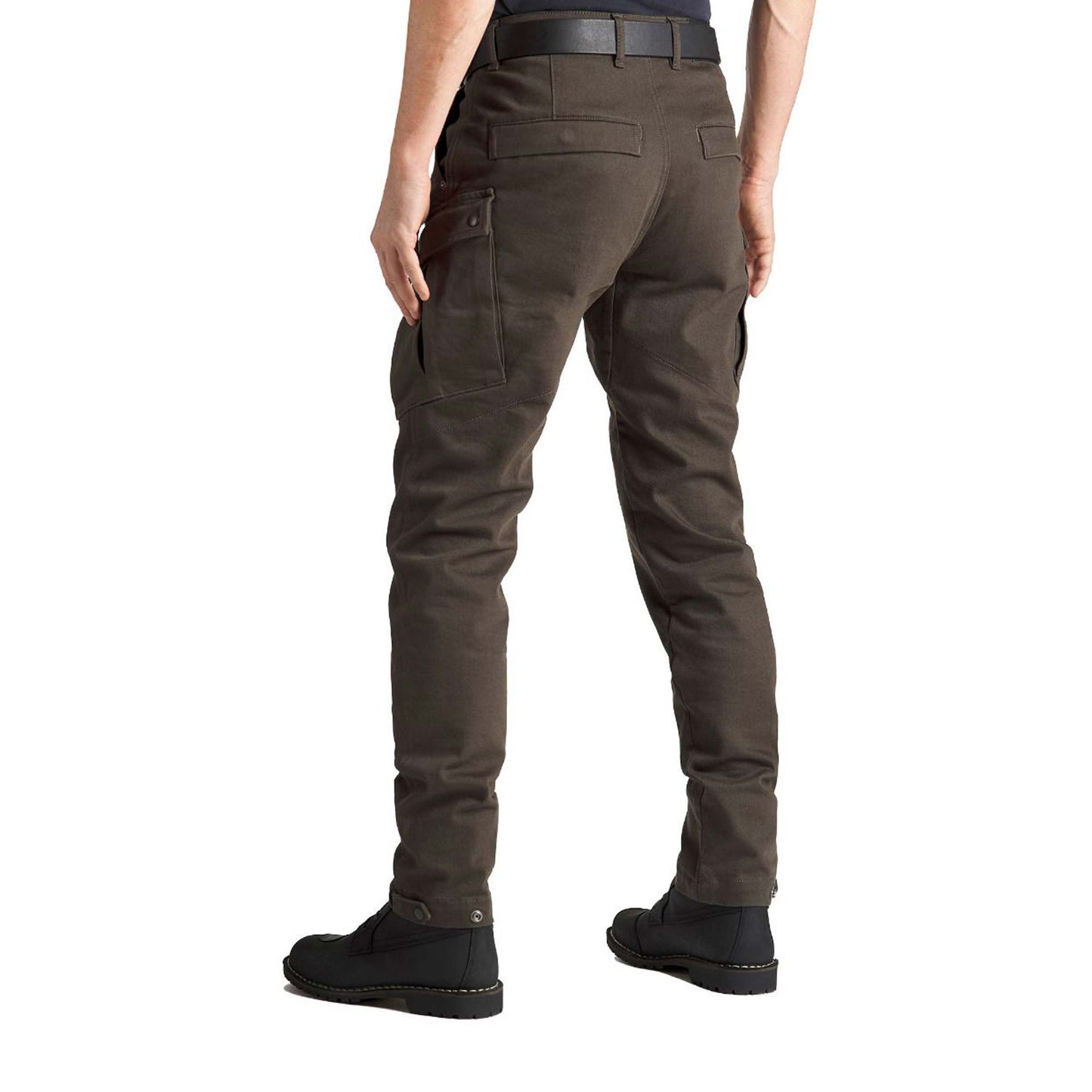 Pando Moto Mark Kev 02 Tapered Fit Cargo Trousers - Olive