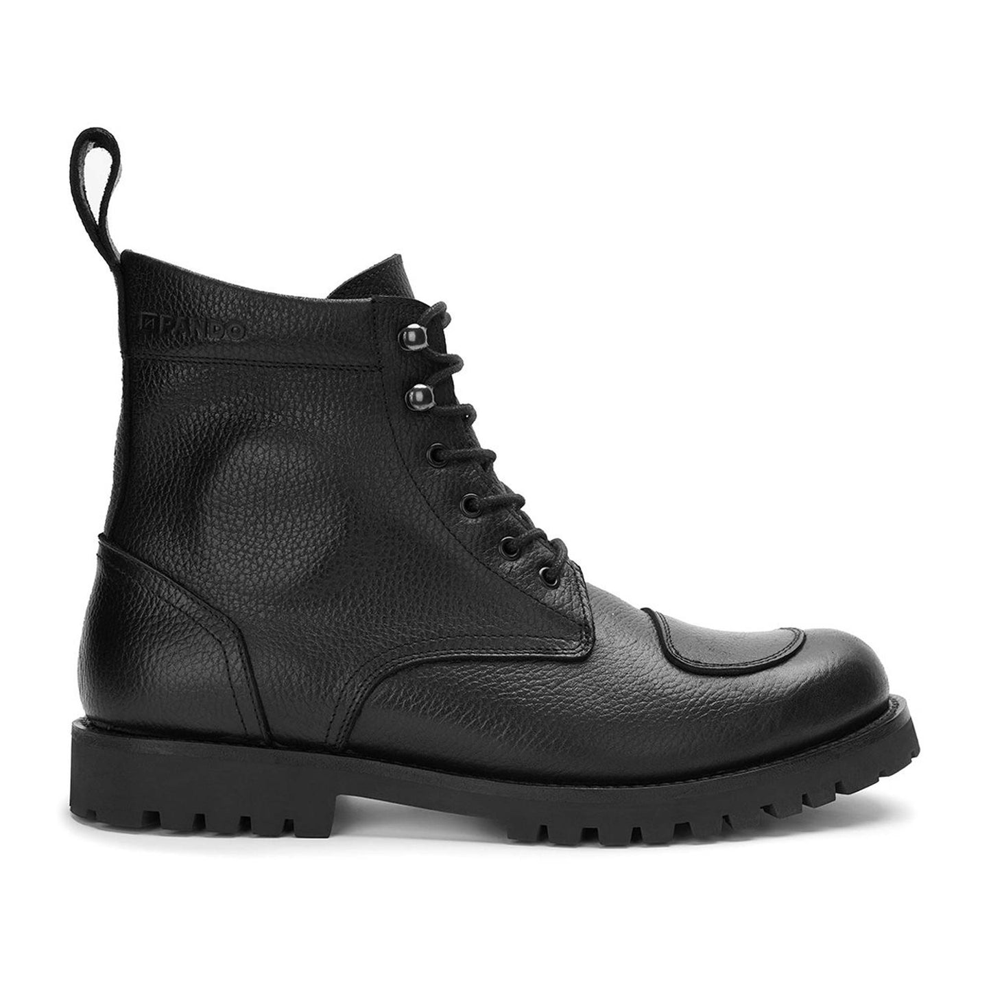 Pando Moto Tabi Leather Boots - Black