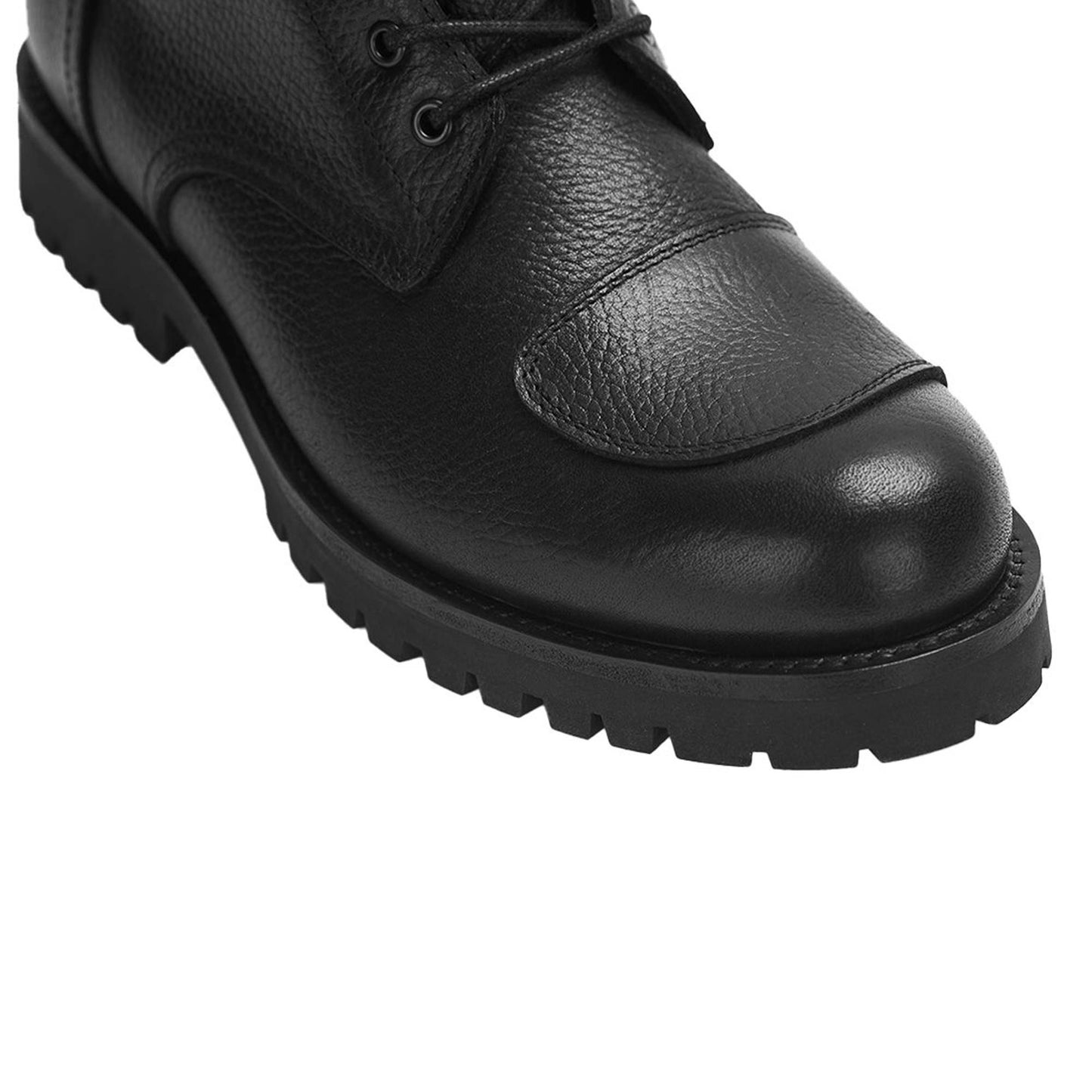 Pando Moto Tabi Leather Boots - Black