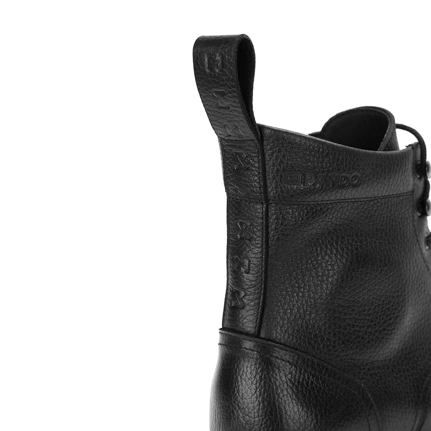 Pando Moto Tabi Leather Boots - Black