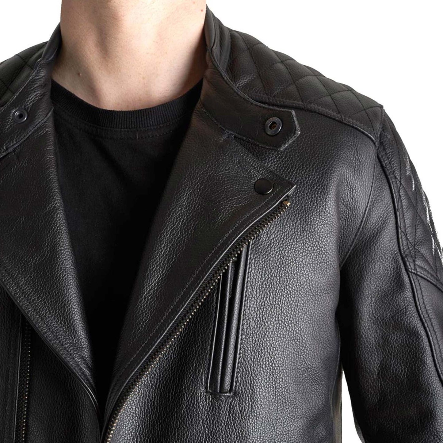 Pando Moto Twin Leather Jacket - Black