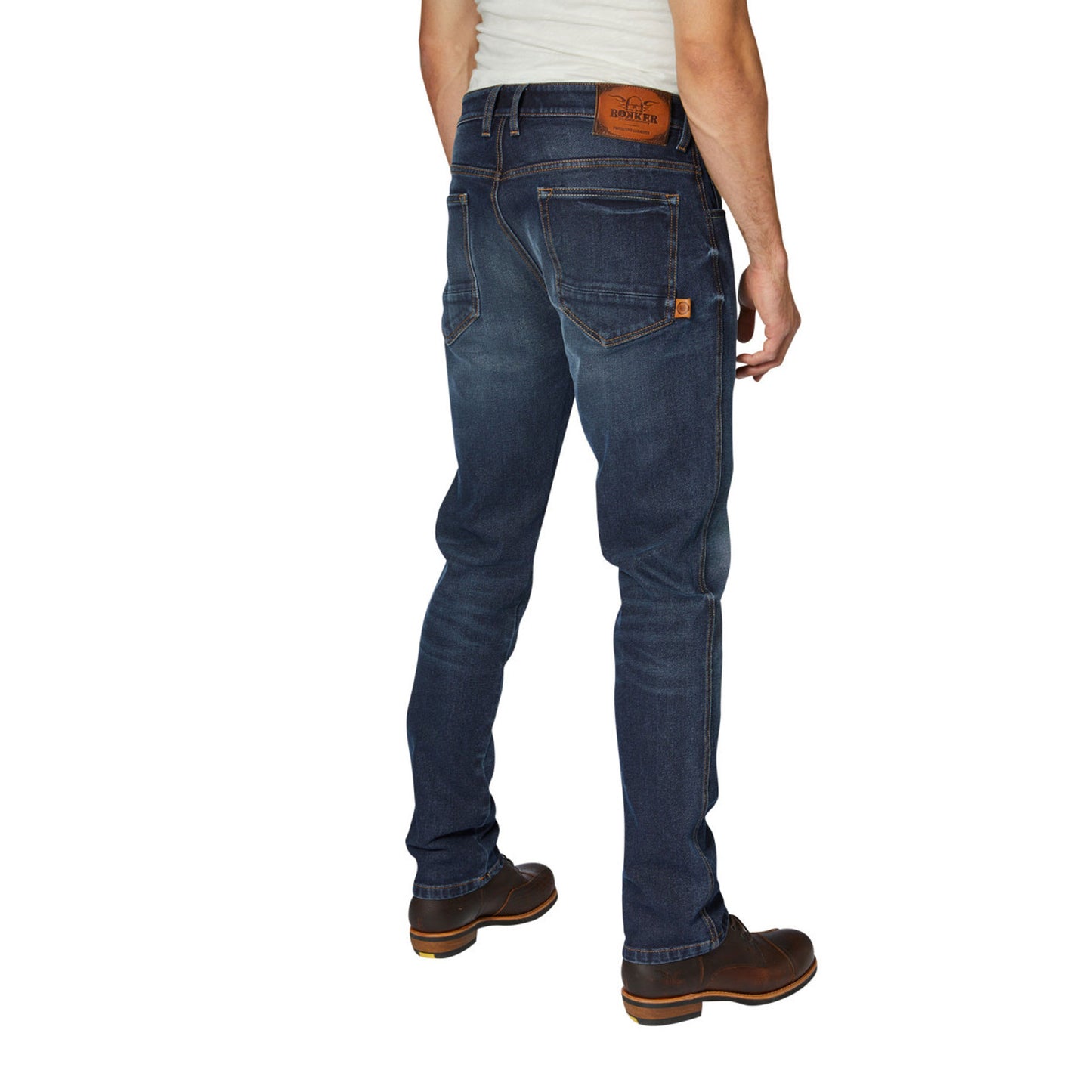 Rokker Rokkertech Tapered Slim Fit Jeans - Dark Blue