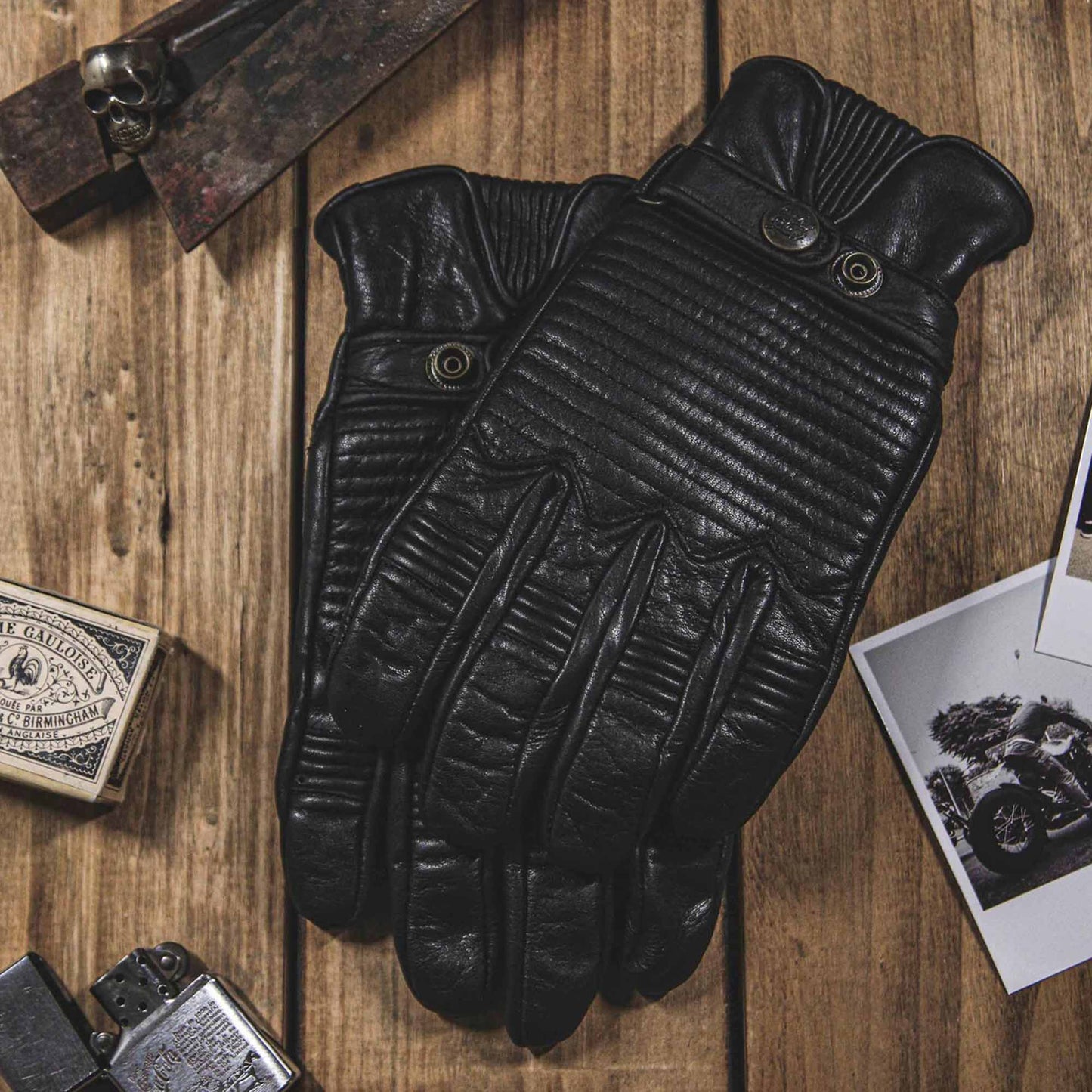Age Of Glory Garage Gloves - Black