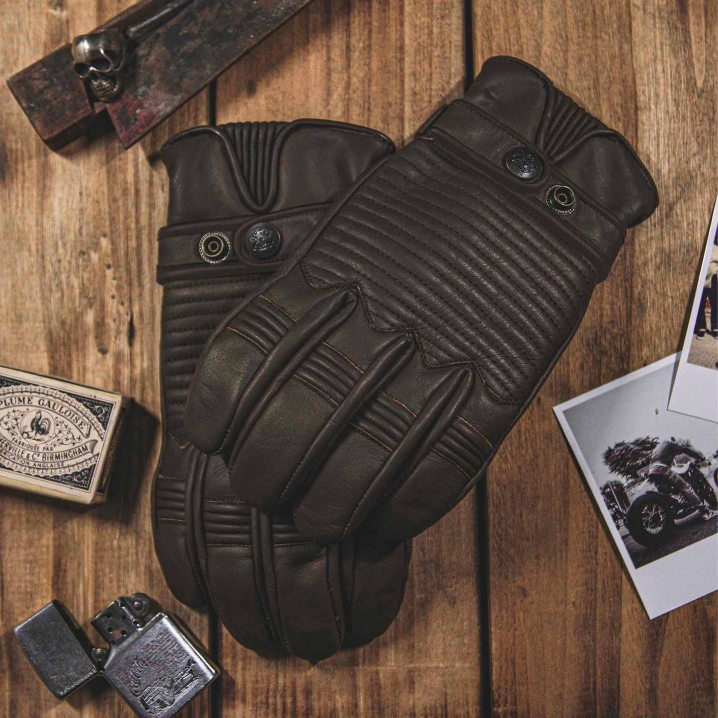 Age Of Glory Garage Gloves - Brown