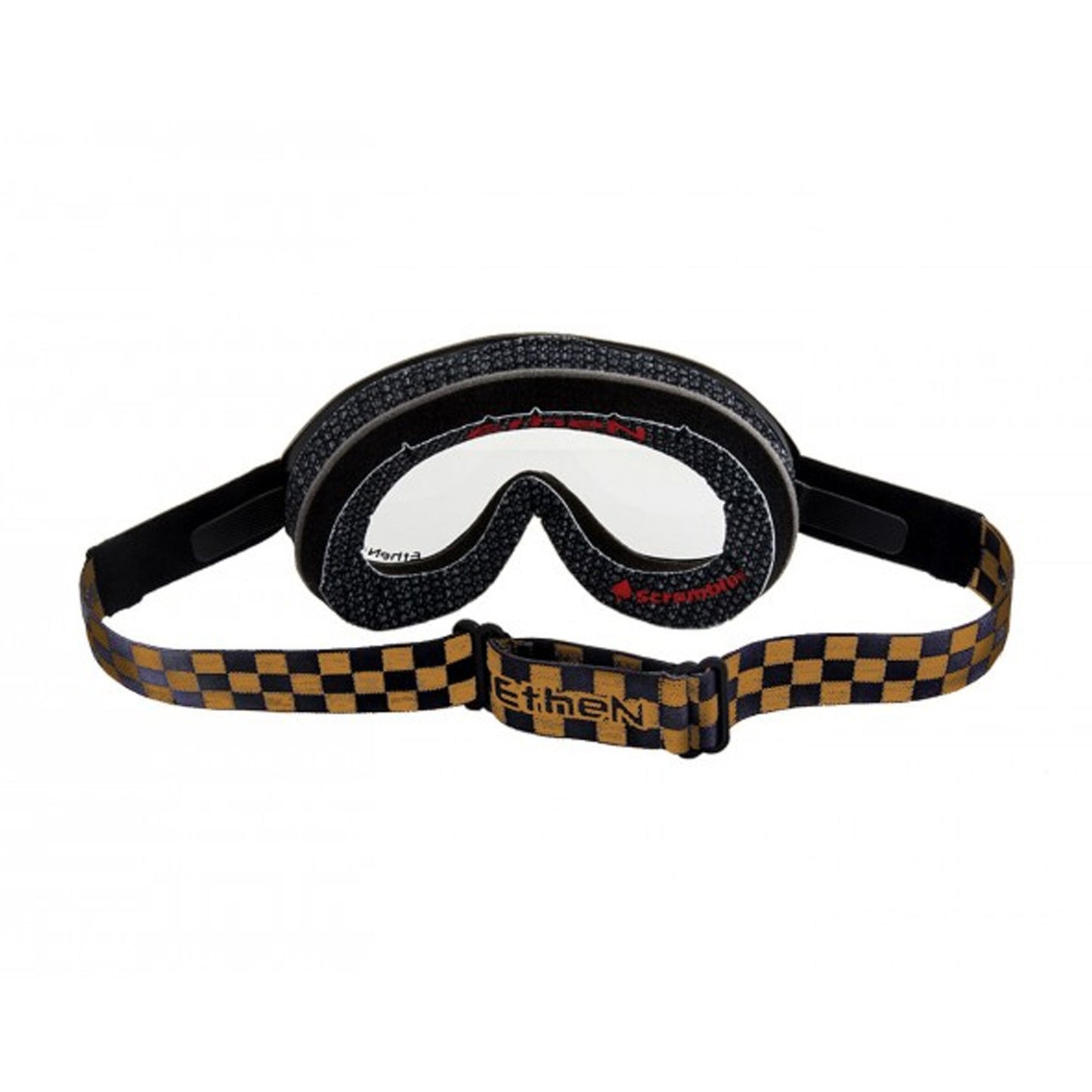 Ethen Scrambler Goggles - Black / Gold Checker