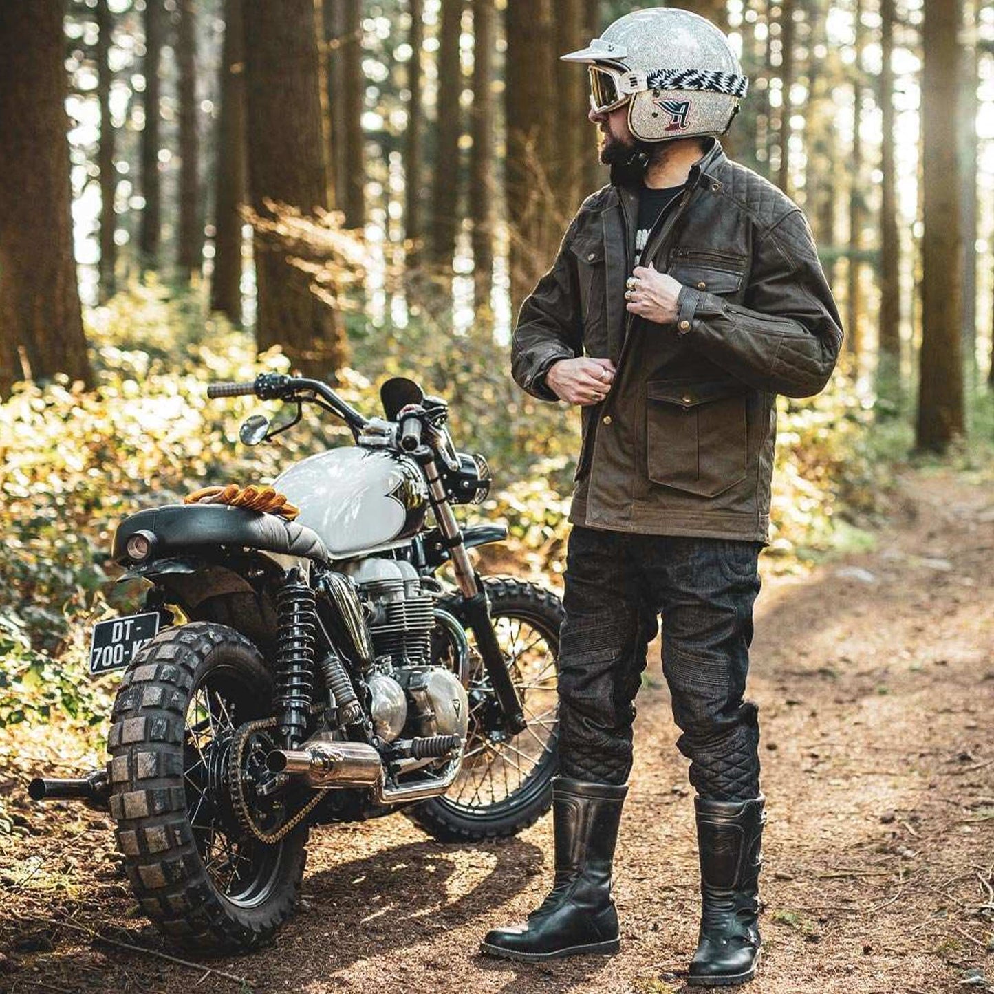 Age Of Glory Mission Waxed Cotton Jacket - Brown