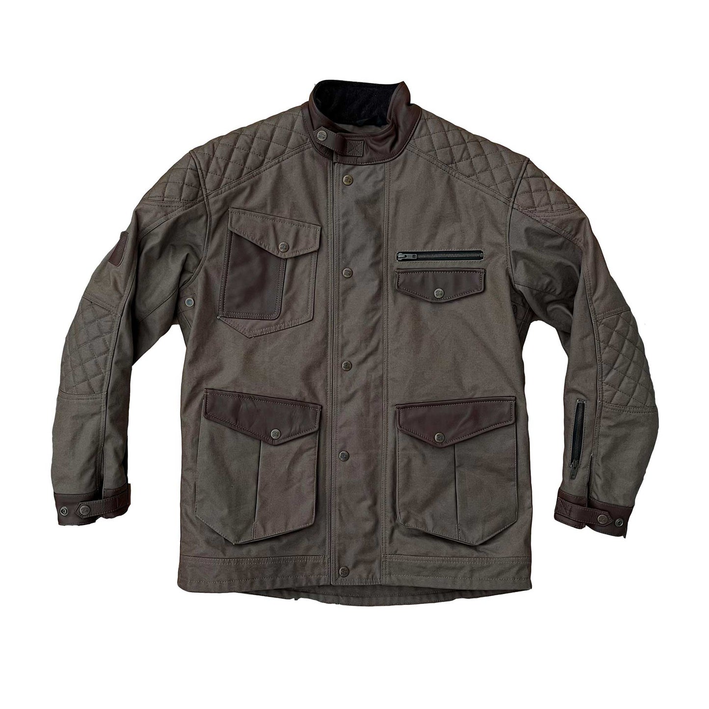 Age Of Glory Mission Waxed Cotton Jacket - Brown