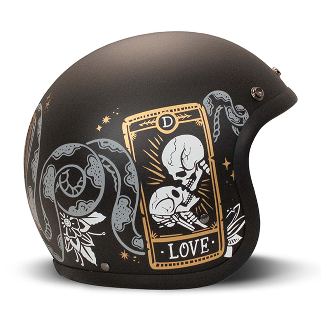 DMD Vintage Open Face Motorcycle Helmet - Cards – Mile 13