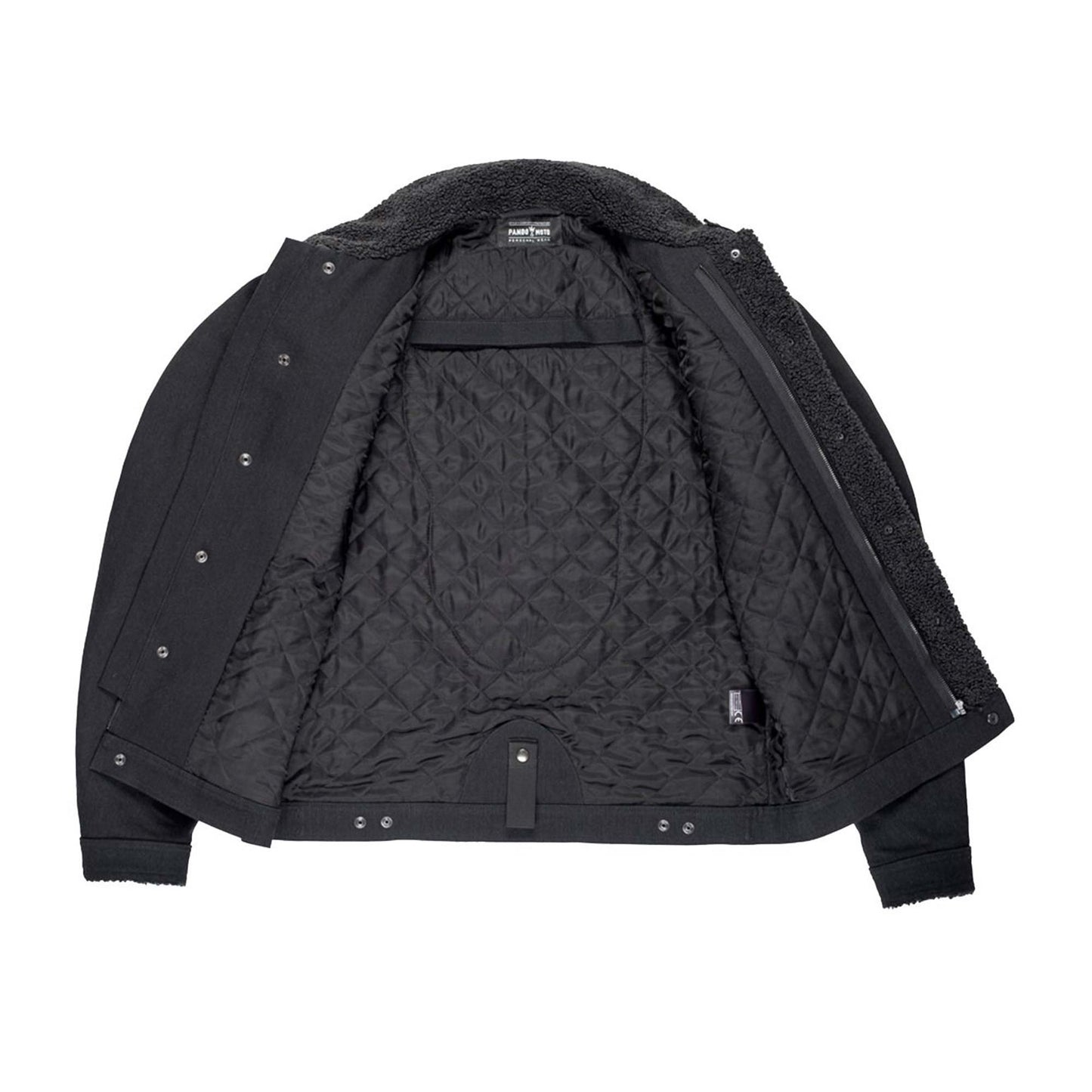 Pando Moto Husky 2.0 Sherpa Jacket - Black