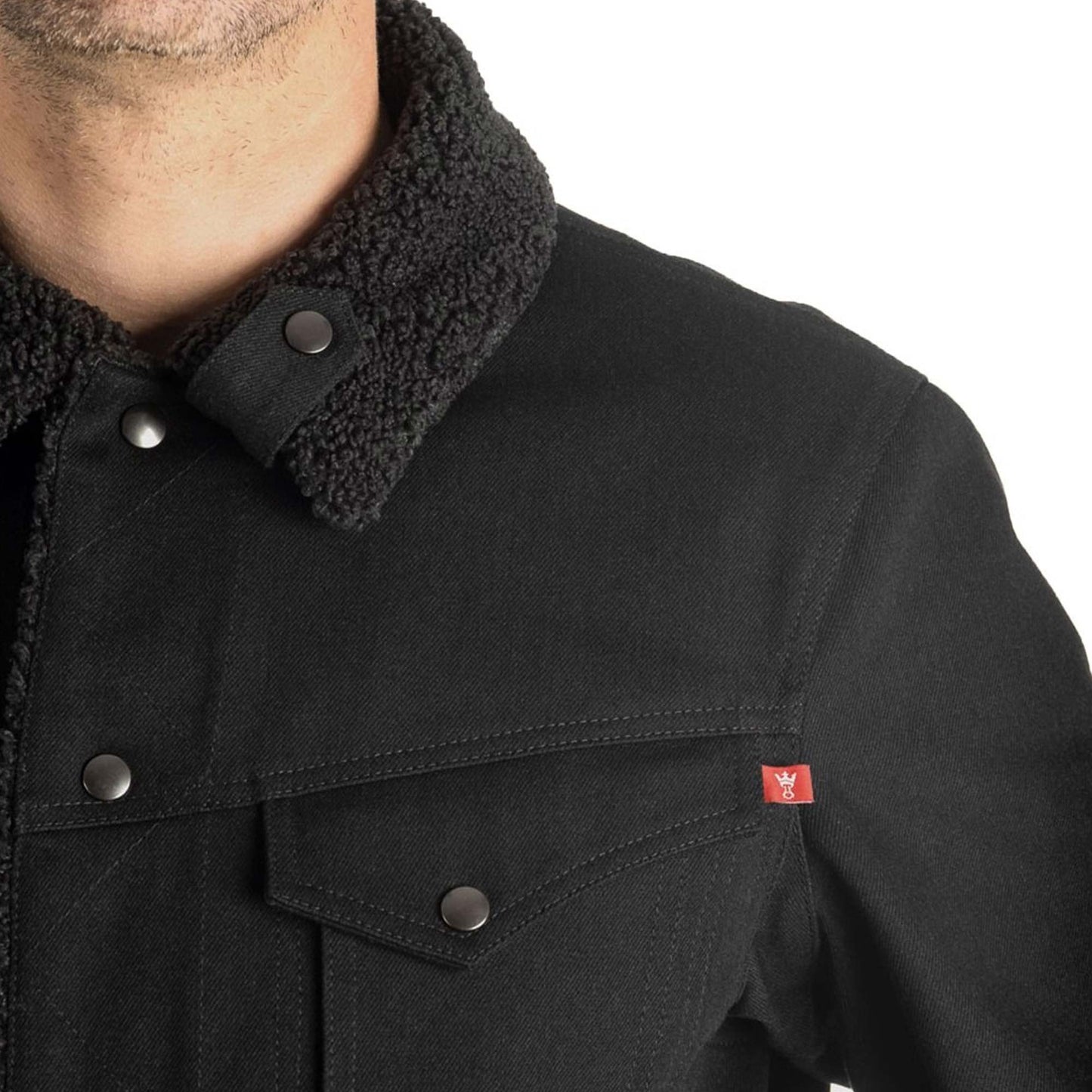 Pando Moto Husky 2.0 Sherpa Jacket - Black