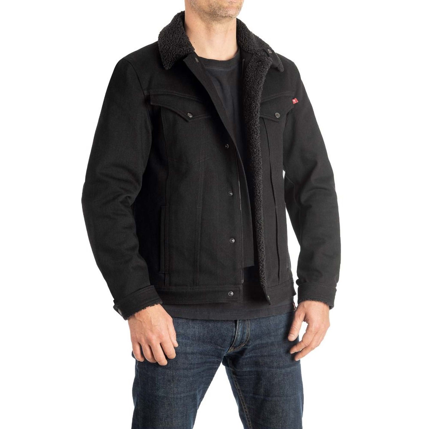 Pando Moto Husky 2.0 Sherpa Jacket - Black