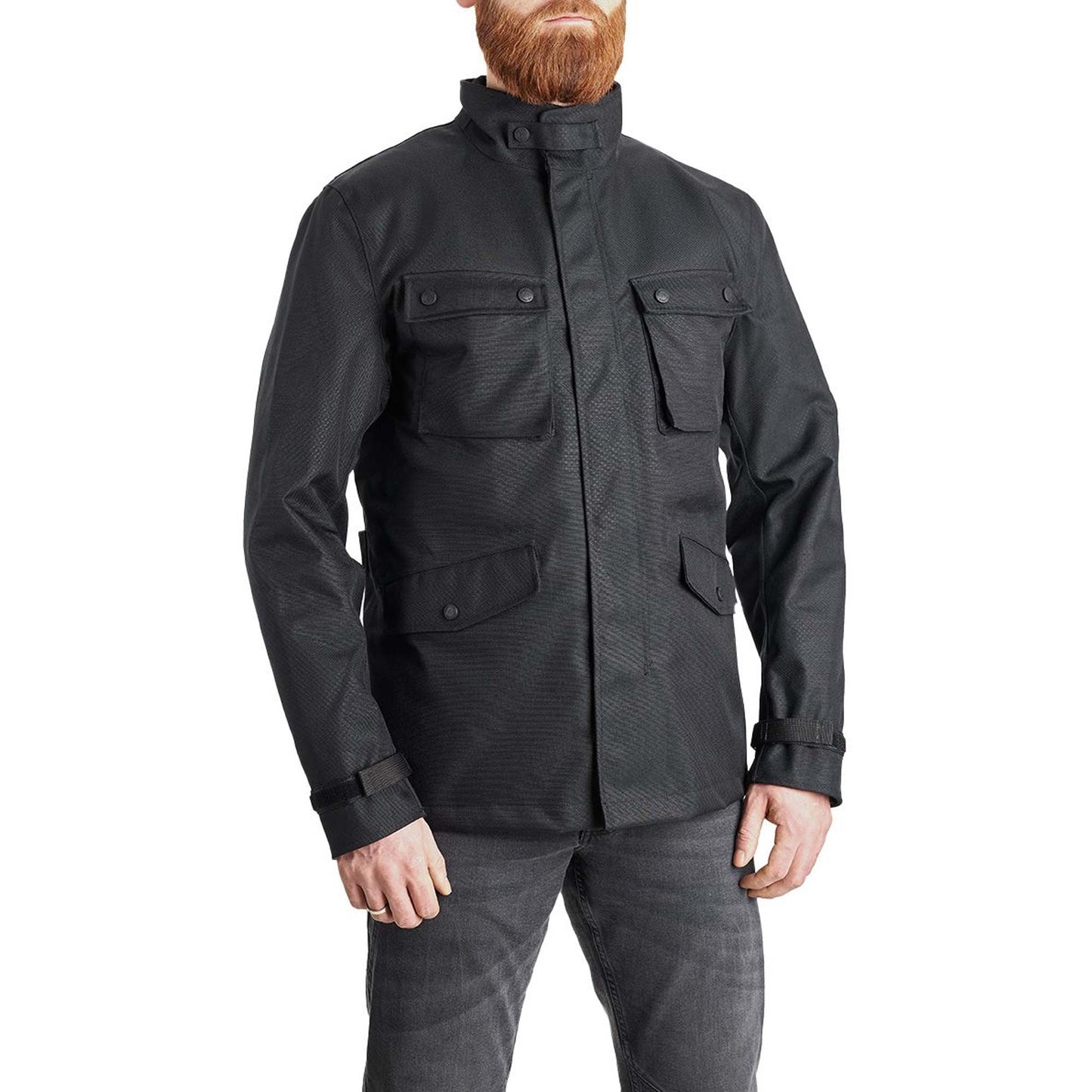 Pando Moto WP M65 Jacket - Black / Grey Camo