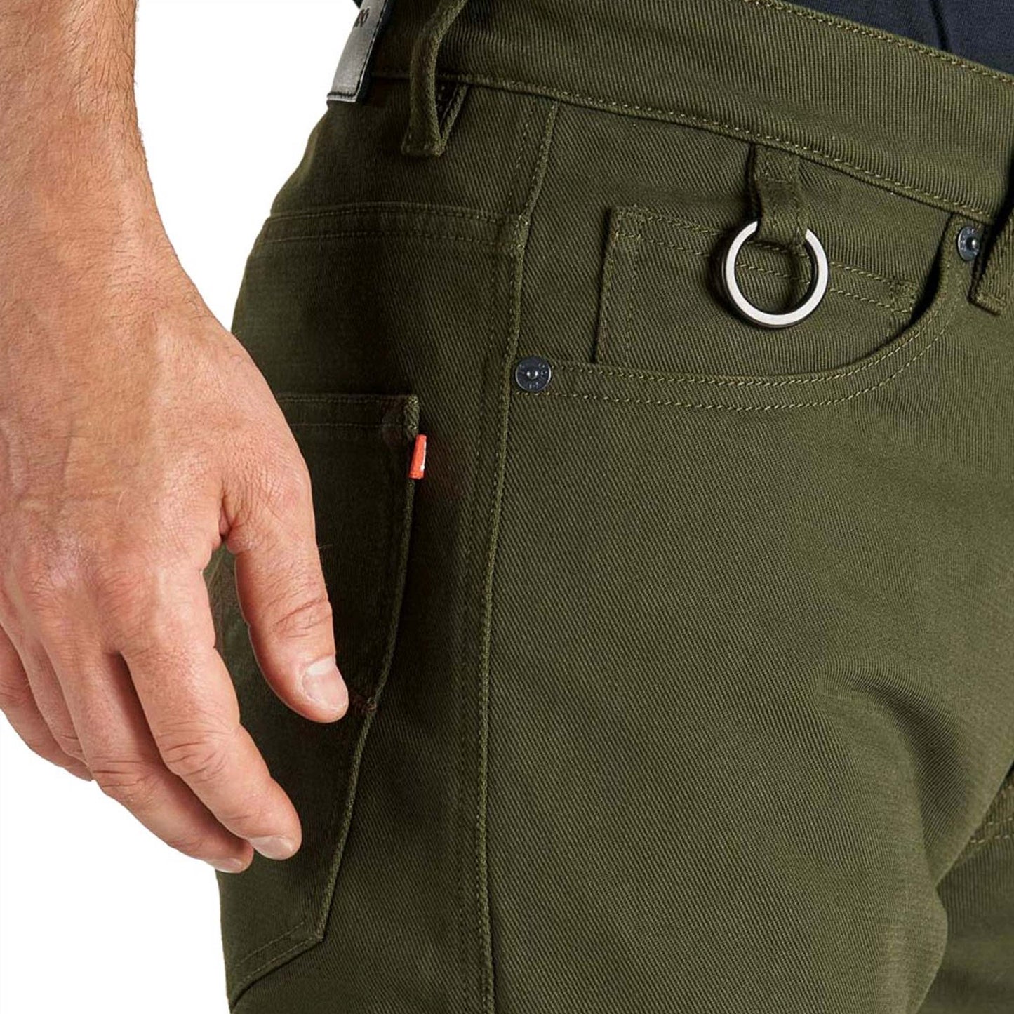 Pando Moto Robby Arm 02 Slim Fit Jeans - Olive