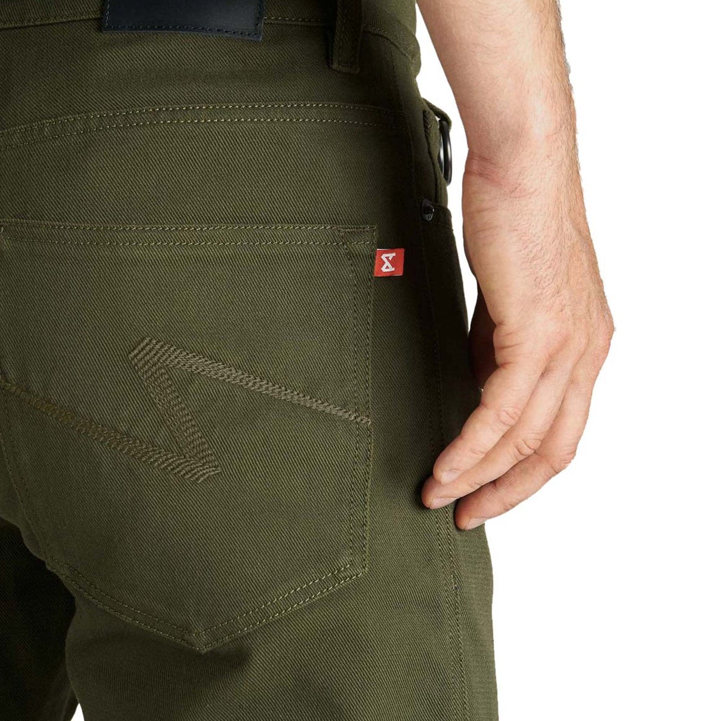 Pando Moto Robby Arm 02 Slim Fit Jeans - Olive