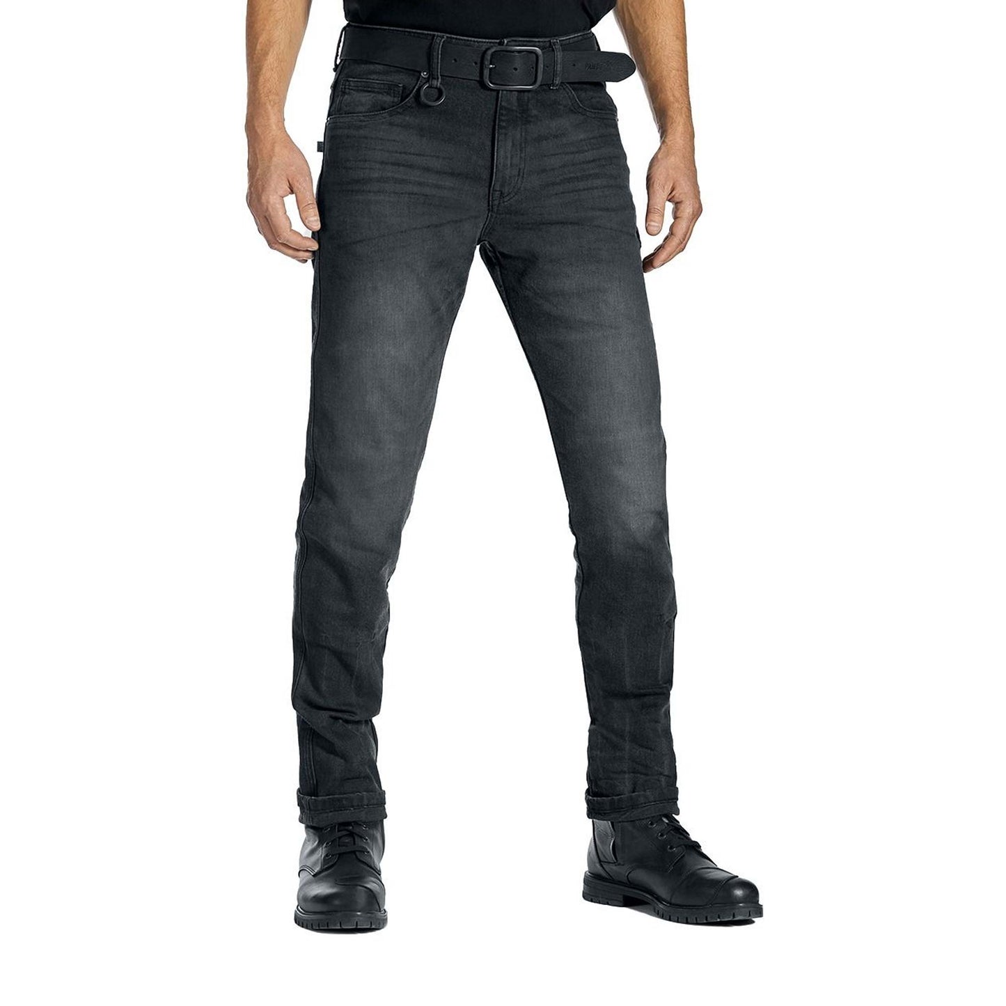 Pando Moto Robby Slim Fit Jeans - Black