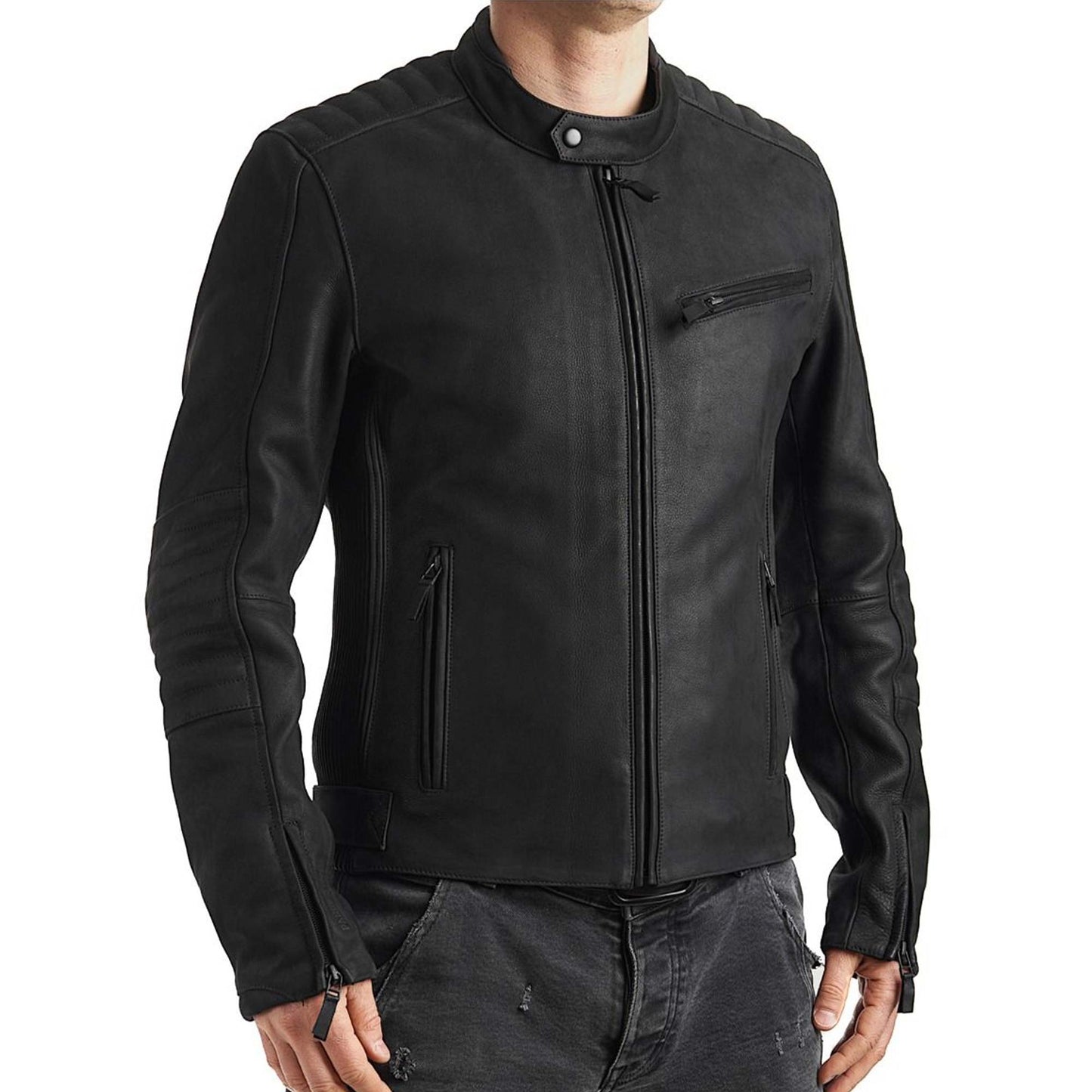 Pando Moto Tatami LT1 Leather Jacket - Black
