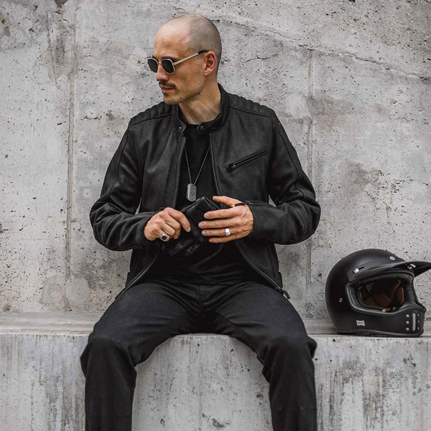 Pando Moto Tatami LT1 Leather Jacket - Black