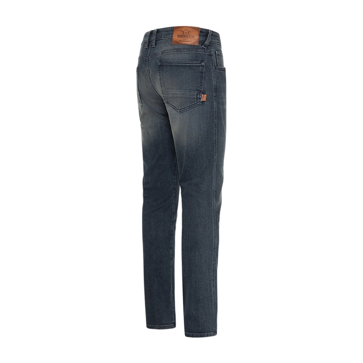 Rokker Rokkertech Tapered Slim Fit Jeans - Mid Blue