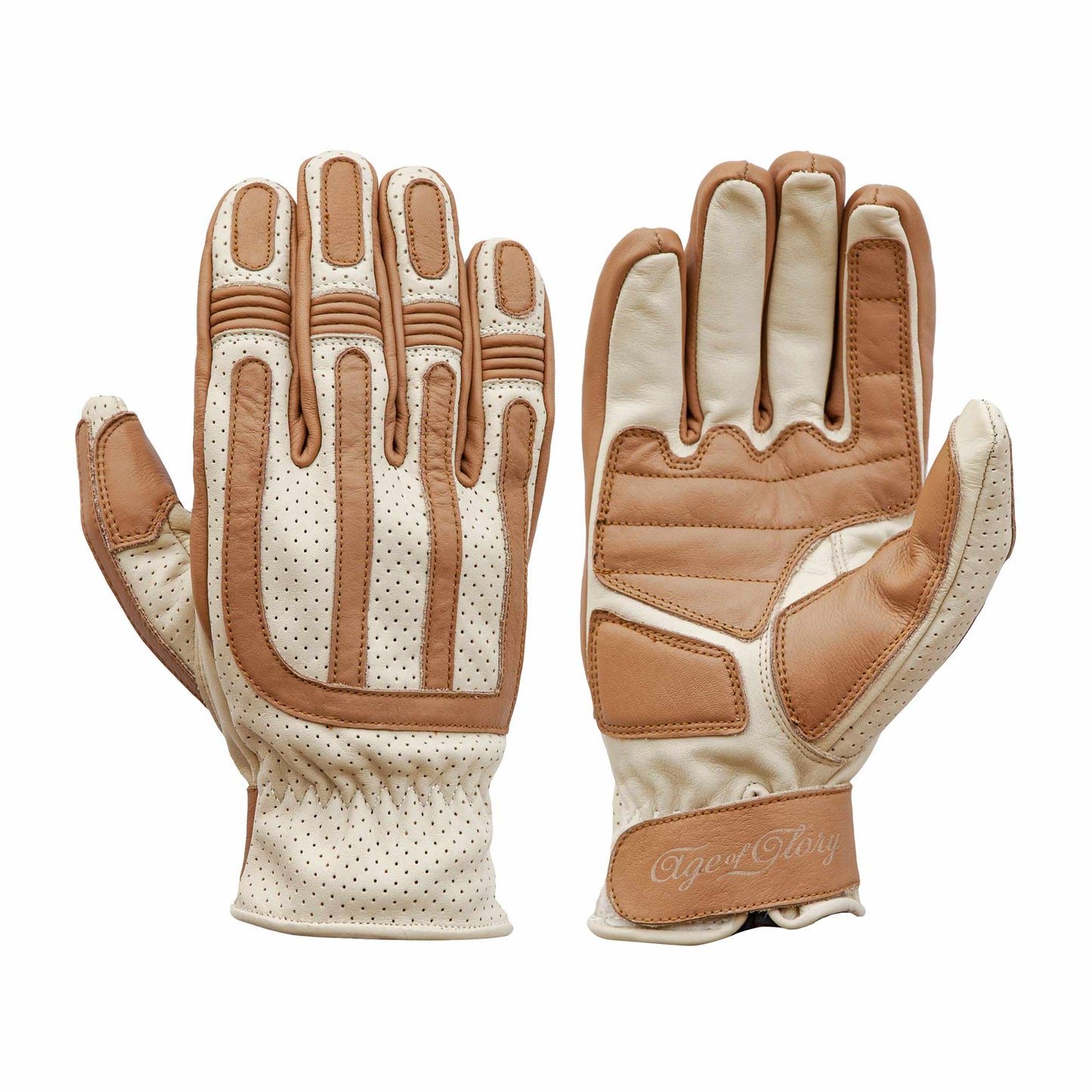Age Of Glory Victory Gloves - Cream / Camel